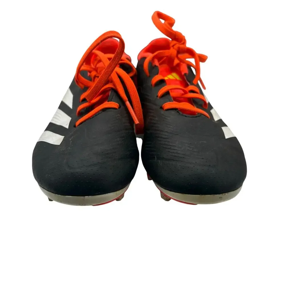 adidas Predator League Soccer Football Cleat 3 Black Orange Athletic Sport Shoe